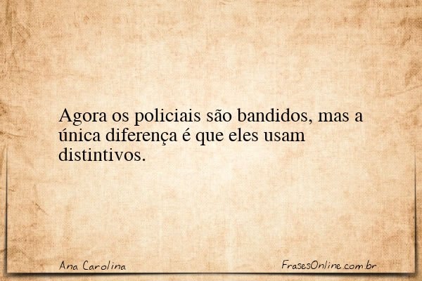 Frase de Ana Carolina