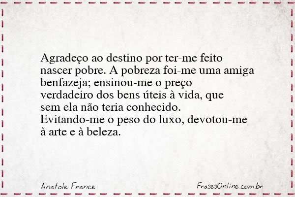 Frase de Anatole France