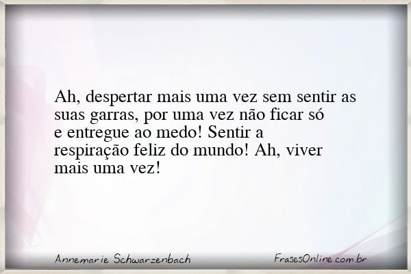 Frase de Annemarie Schwarzenbach