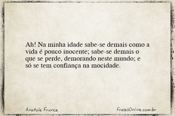 Frase de Anatole France
