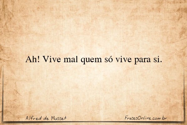 Frase de Alfred de Musset