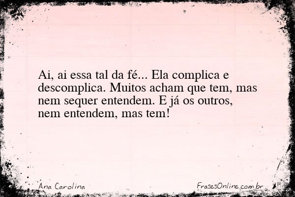 Frase de Ana Carolina