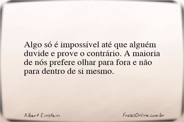 Frase de Albert Einstein