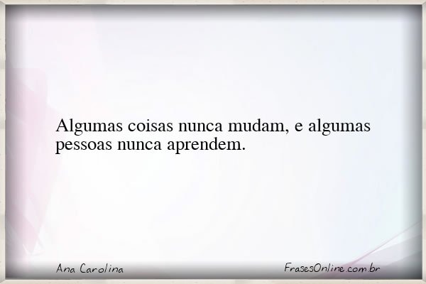 Frase de Ana Carolina
