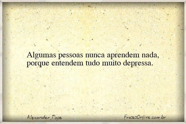 Frase de Alexander Pope
