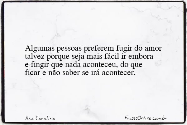 Frase de Ana Carolina