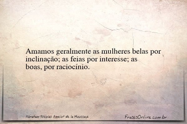 Frase de Abraham Nicolas Amelot de la Houssaye