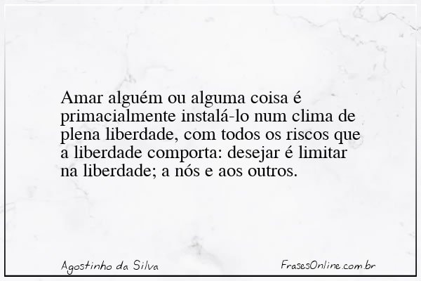 Frase de Agostinho da Silva