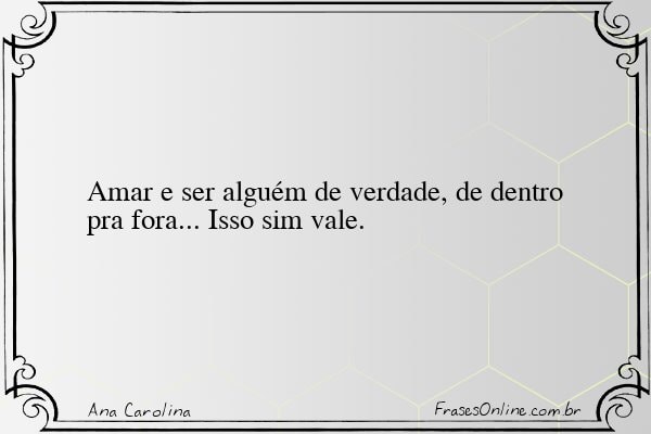 Frase de Ana Carolina
