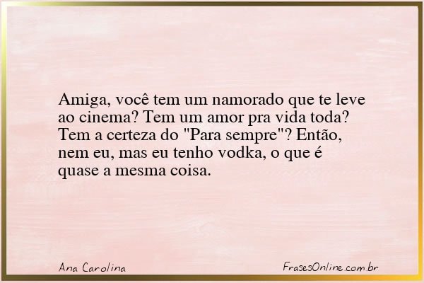 Frase de Ana Carolina