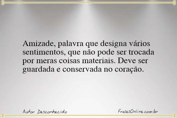 Frase de Autor Desconhecido