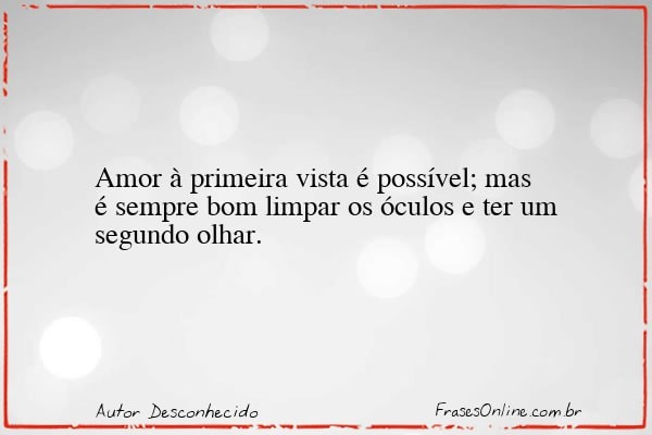Frase de Autor Desconhecido