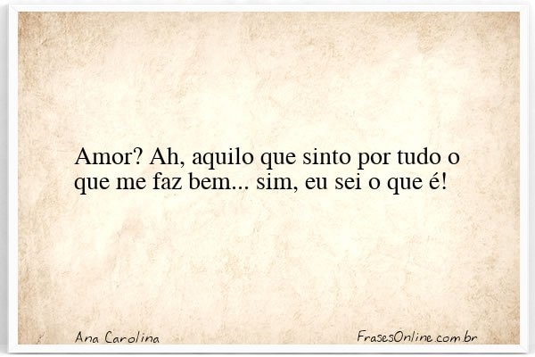 Frase de Ana Carolina