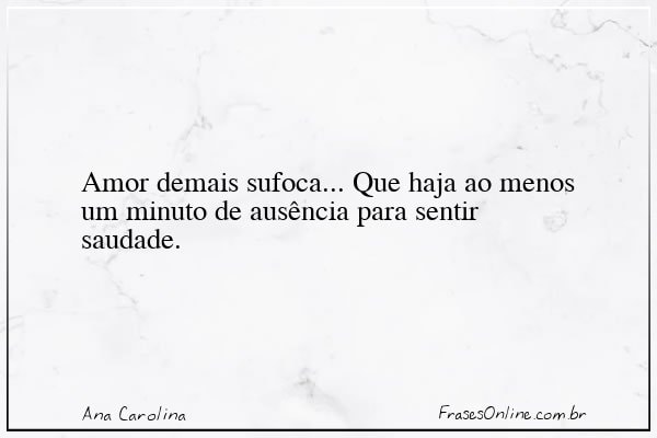 Frase de Ana Carolina