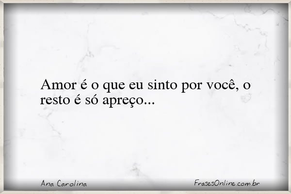 Frase de Ana Carolina