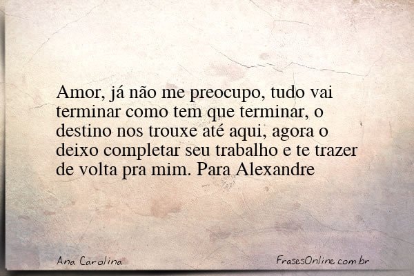 Frase de Ana Carolina