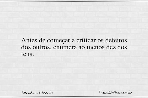 Frase de Abraham Lincoln
