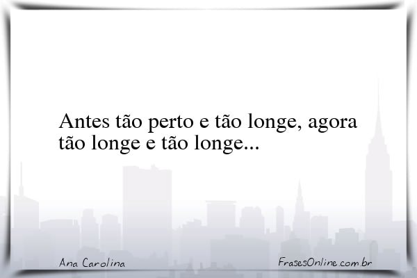 Frase de Ana Carolina