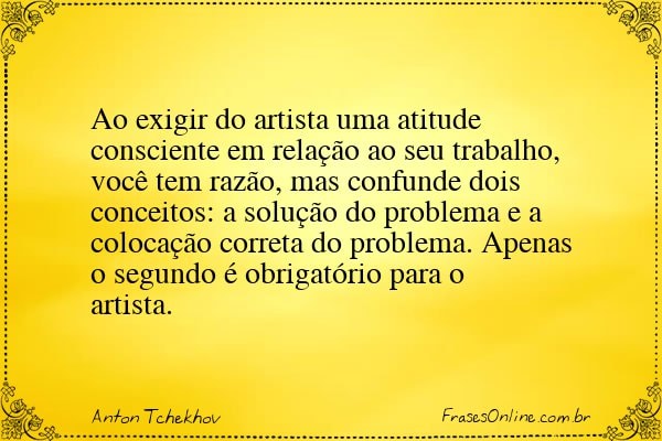 Frase de Anton Tchekhov