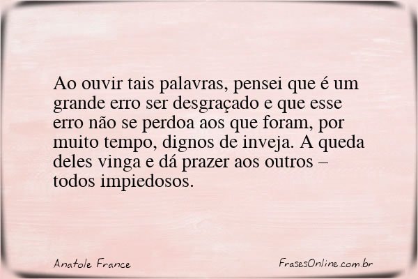 Frase de Anatole France