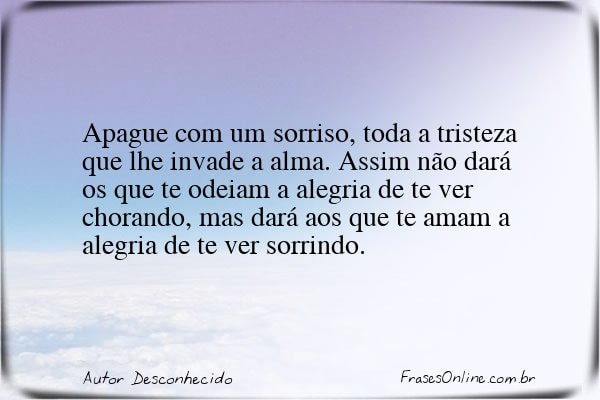 Frase de Autor Desconhecido
