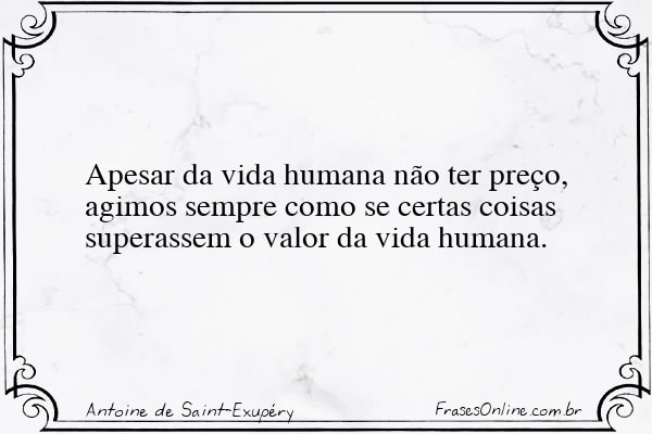 Frase de Antoine de Saint-Exupéry