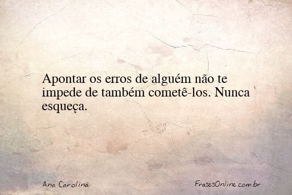 Frase de Ana Carolina