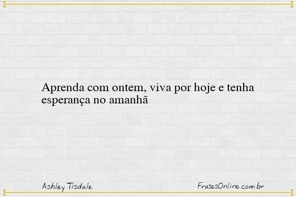 Frase de Ashley Tisdale