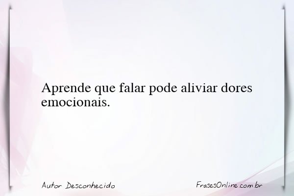 Frase de Autor Desconhecido