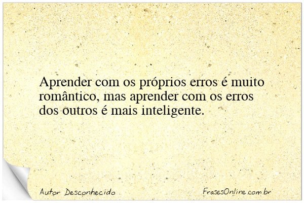 Frase de Autor Desconhecido