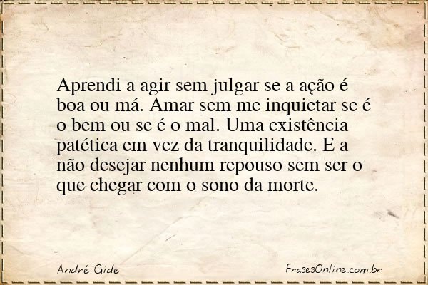 Frase de André Gide