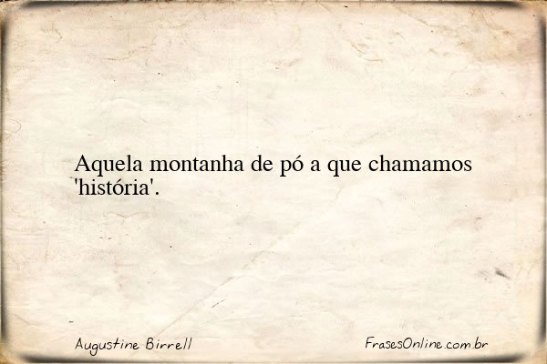 Frase de Augustine Birrell