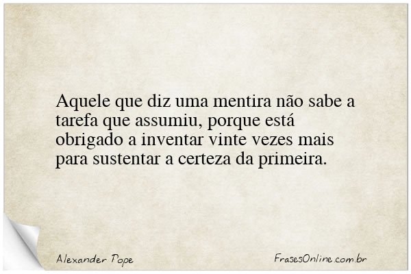 Frase de Alexander Pope
