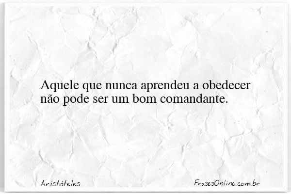 Frase de Aristóteles