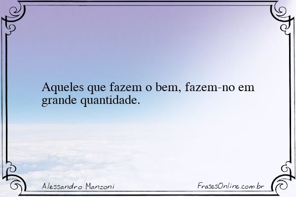 Frase de Alessandro Manzoni