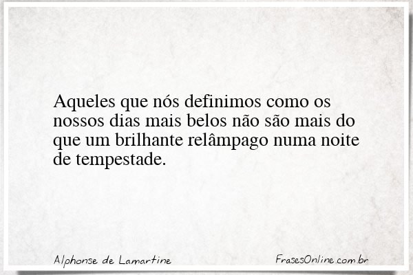 Frase de Alphonse de Lamartine