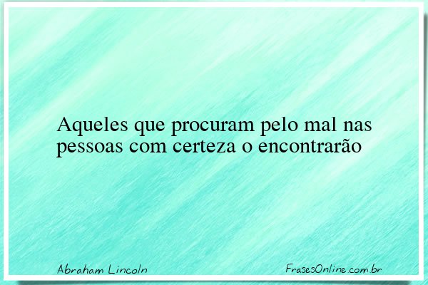 Frase de Abraham Lincoln