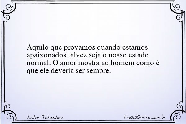 Frase de Anton Tchekhov