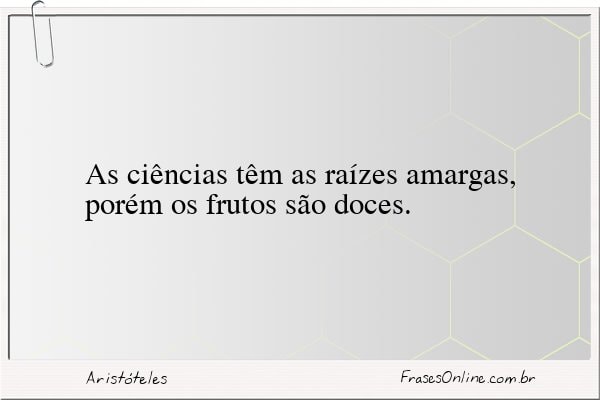 Frase de Aristóteles