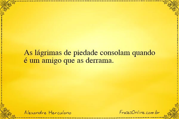 Frase de Alexandre Herculano
