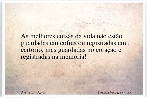 Frase de Ana Carolina