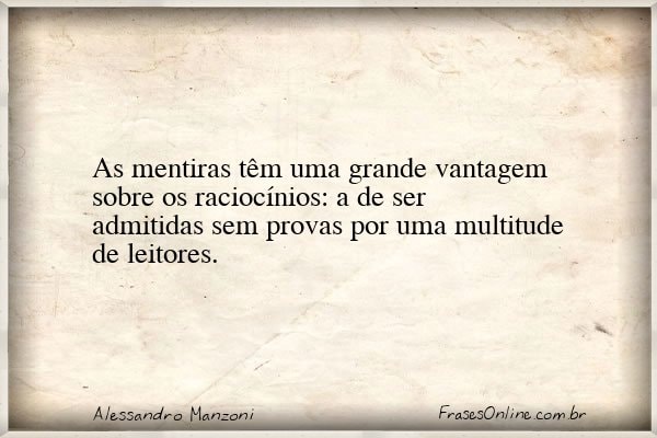 Frase de Alessandro Manzoni