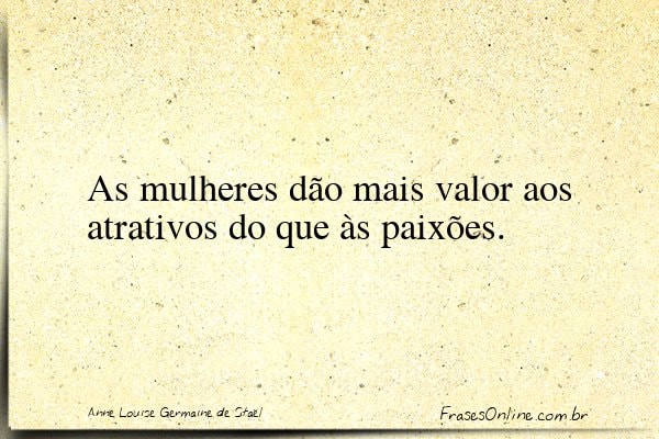 Frase de Anne Louise Germaine de Staël