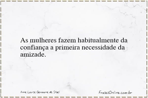 Frase de Anne Louise Germaine de Staël