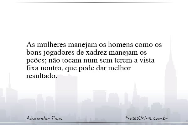 Frase de Alexander Pope