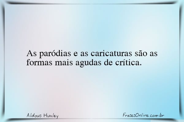 Frase de Aldous Huxley