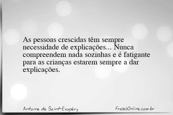 Frase de Antoine de Saint-Exupéry
