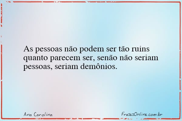 Frase de Ana Carolina