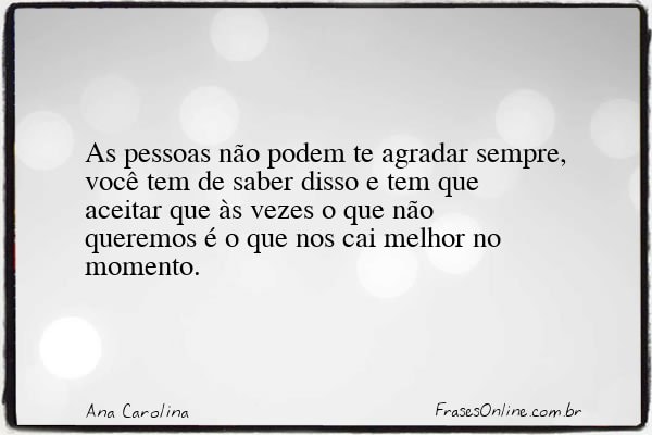 Frase de Ana Carolina