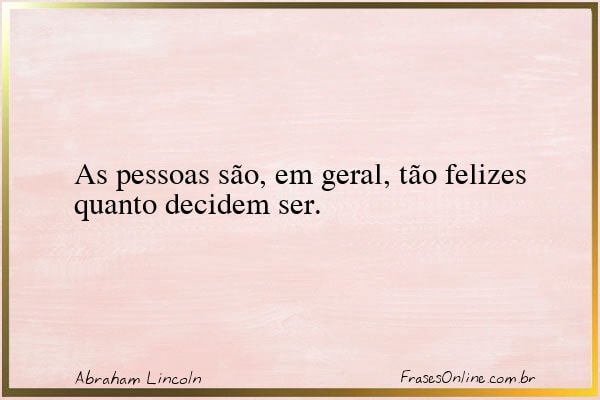 Frase de Abraham Lincoln